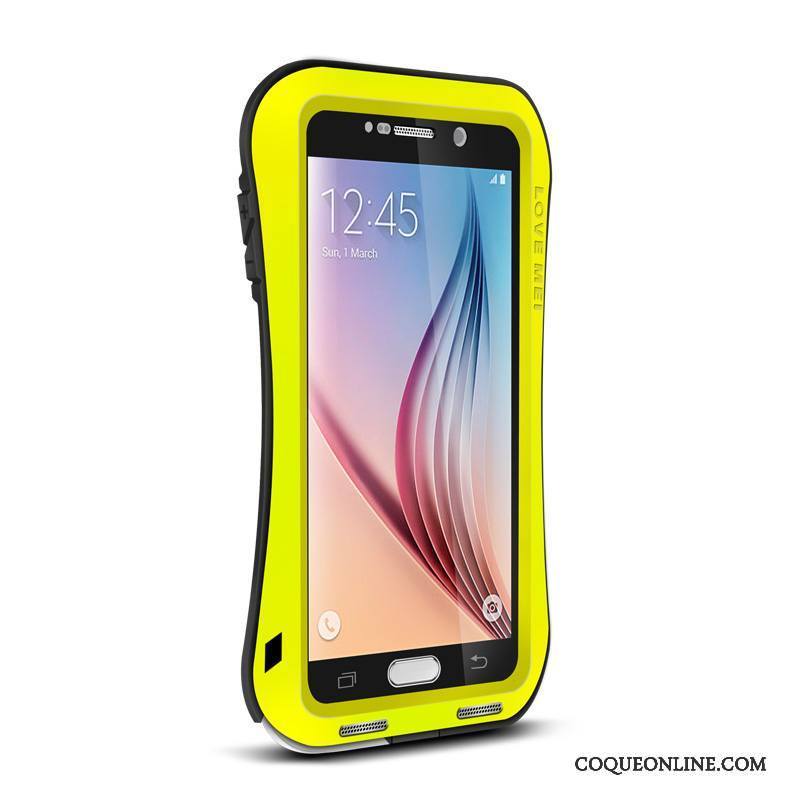 Samsung Galaxy S6 Protection Silicone Incassable Rouge Coque De Téléphone Étoile Tout Compris