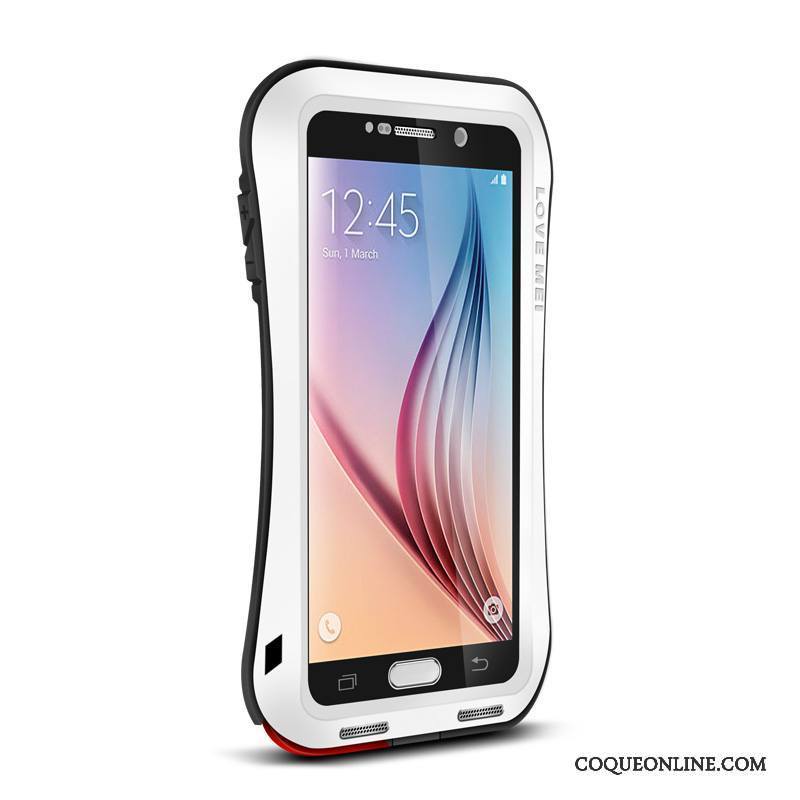 Samsung Galaxy S6 Protection Silicone Incassable Rouge Coque De Téléphone Étoile Tout Compris