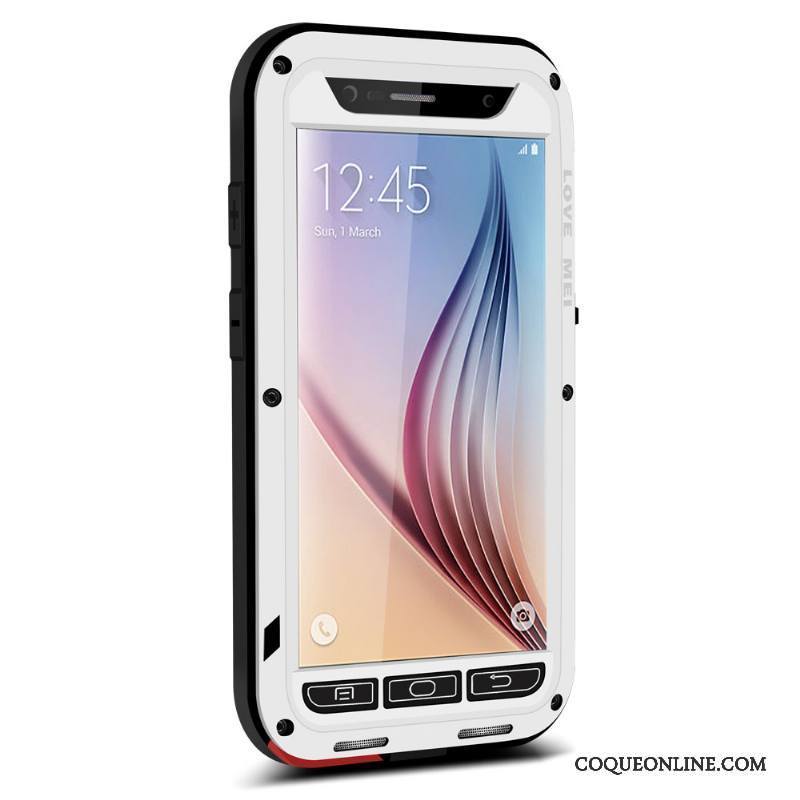 Samsung Galaxy S6 Protection Silicone Incassable Rouge Coque De Téléphone Étoile Tout Compris