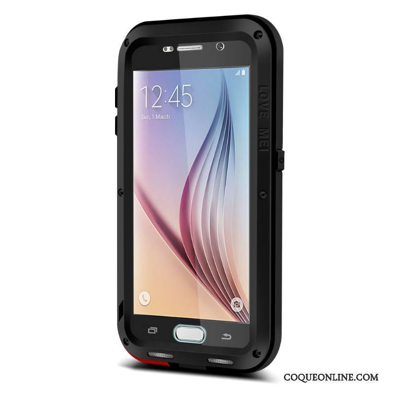 Samsung Galaxy S6 Protection Silicone Incassable Rouge Coque De Téléphone Étoile Tout Compris