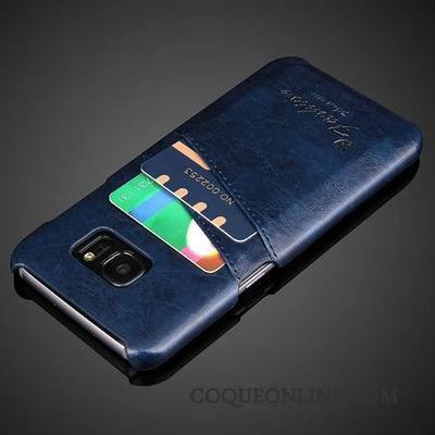 Samsung Galaxy S7 Coque Carte Téléphone Portable Étui En Cuir Couvercle Arrière Étoile Protection Vin Rouge