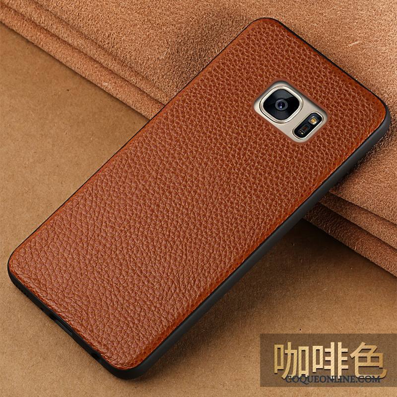 Samsung Galaxy S7 Coque De Téléphone Étui En Cuir Étoile Tout Compris Bleu Incassable Personnalité