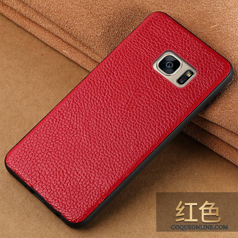 Samsung Galaxy S7 Coque De Téléphone Étui En Cuir Étoile Tout Compris Bleu Incassable Personnalité