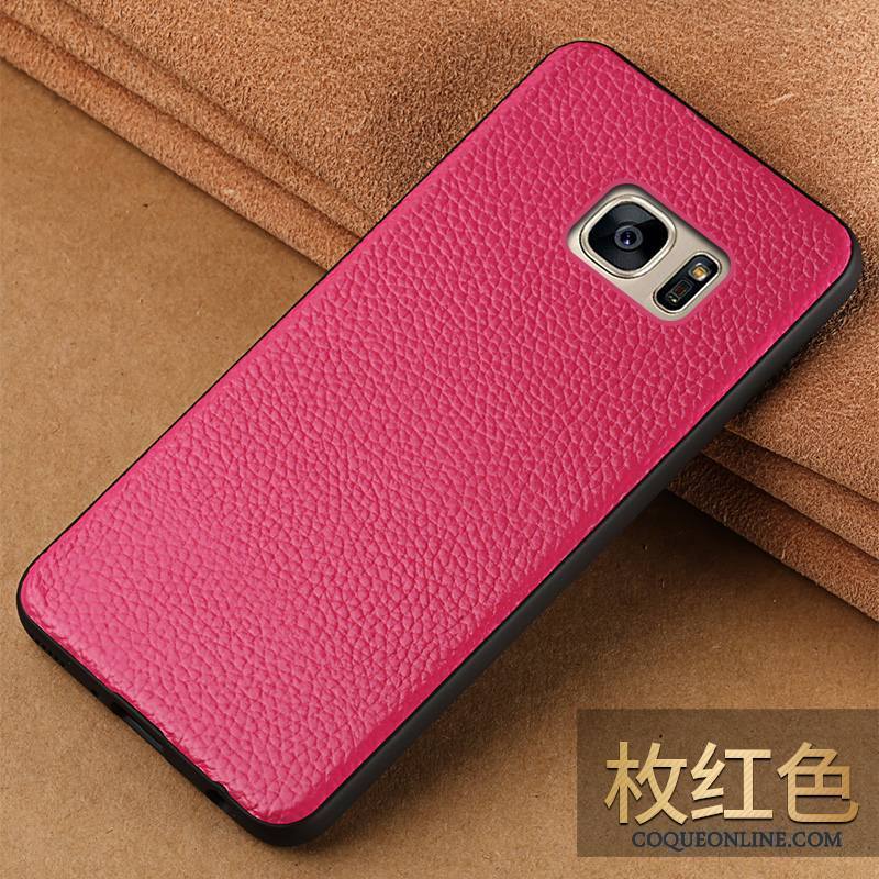 Samsung Galaxy S7 Coque De Téléphone Étui En Cuir Étoile Tout Compris Bleu Incassable Personnalité