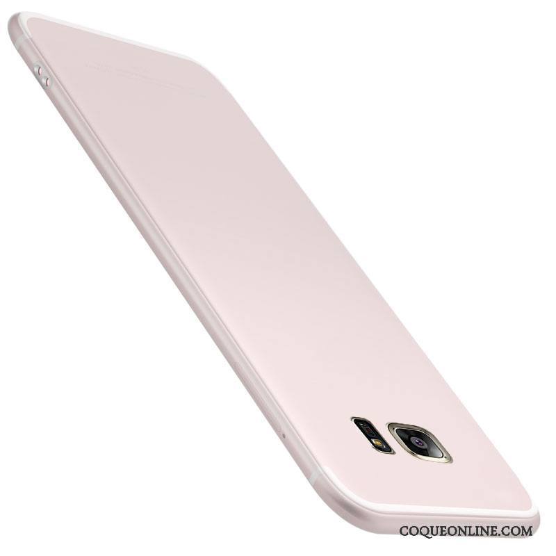 Samsung Galaxy S7 Coque Délavé En Daim Légères Rose Protection Étui De Téléphone