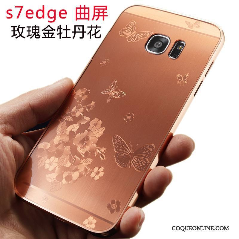 Samsung Galaxy S7 Coque Tendance Argent Nouveau Métal Étoile Personnalité Étui