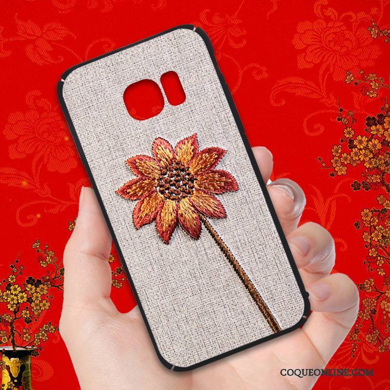 Samsung Galaxy S7 Coque Étui Fluide Doux Étoile Créatif Noir De Téléphone