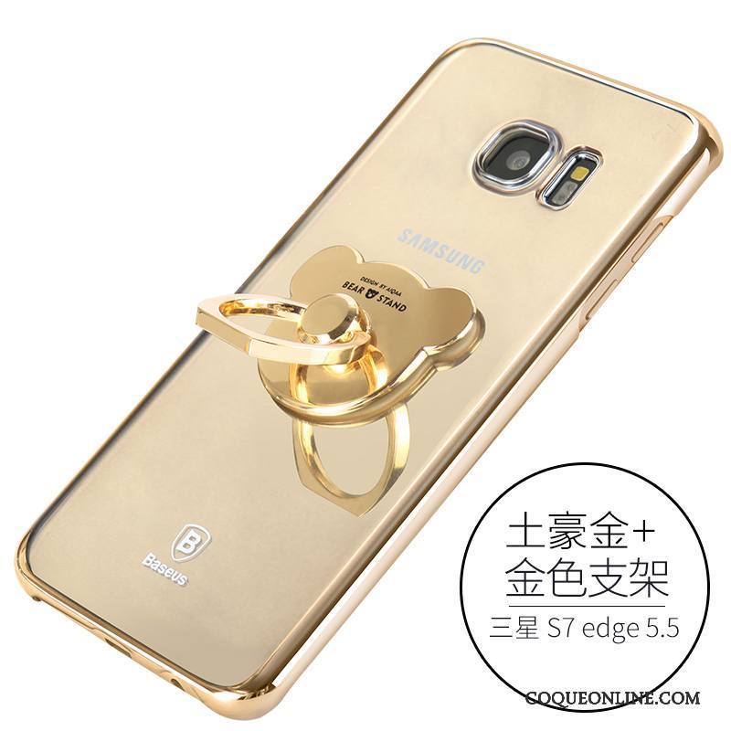 Samsung Galaxy S7 Edge Accessoires Étui Étoile Protection Coque De Téléphone Argent Incassable