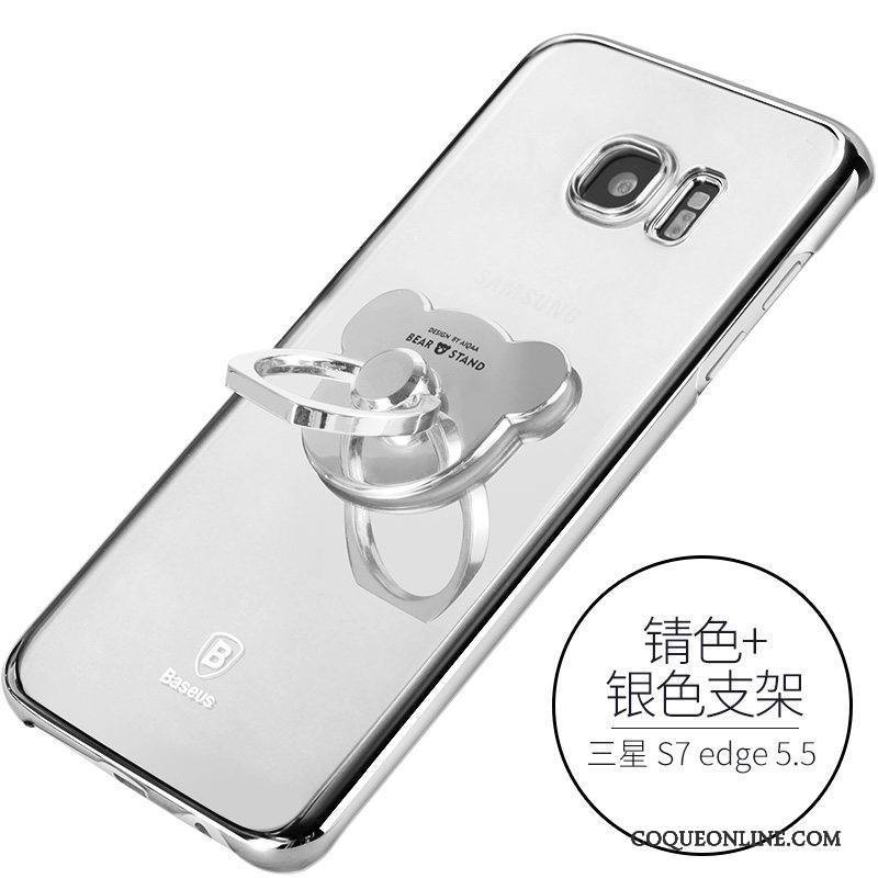 Samsung Galaxy S7 Edge Accessoires Étui Étoile Protection Coque De Téléphone Argent Incassable