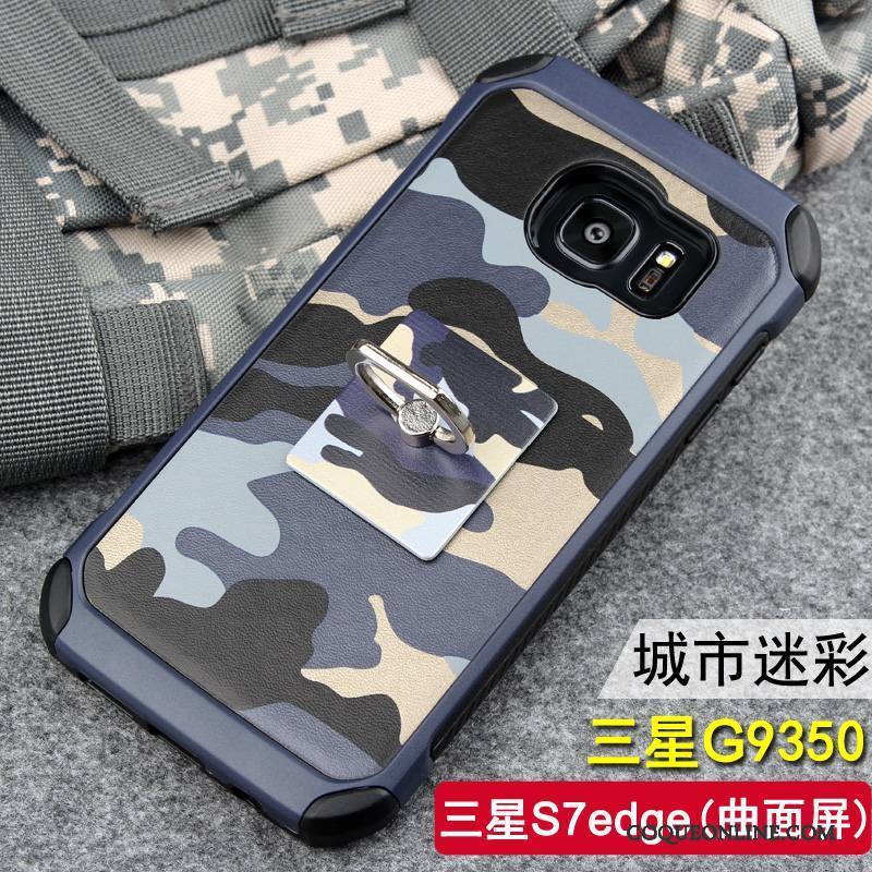 Samsung Galaxy S7 Edge Camouflage Protection Incassable Étui Personnalité Coque De Téléphone Tendance