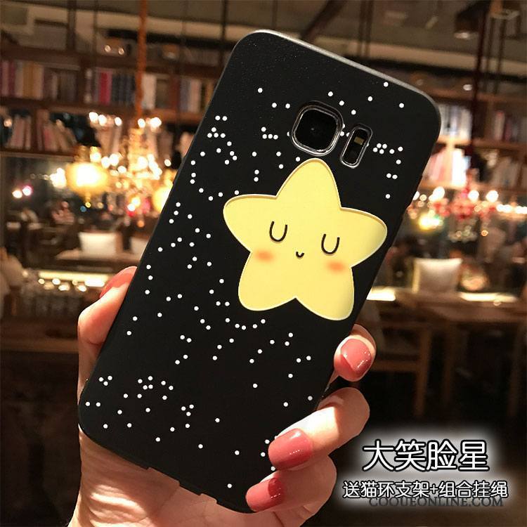 Samsung Galaxy S7 Edge Charmant Fluide Doux Dessin Animé Étoile Tout Compris Coque Étui