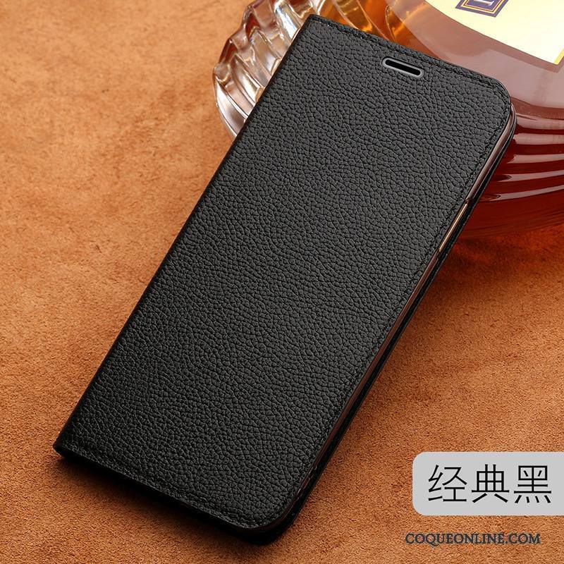 Samsung Galaxy S7 Edge Coque Business Cuir Véritable Étui Incassable Or Étoile Protection