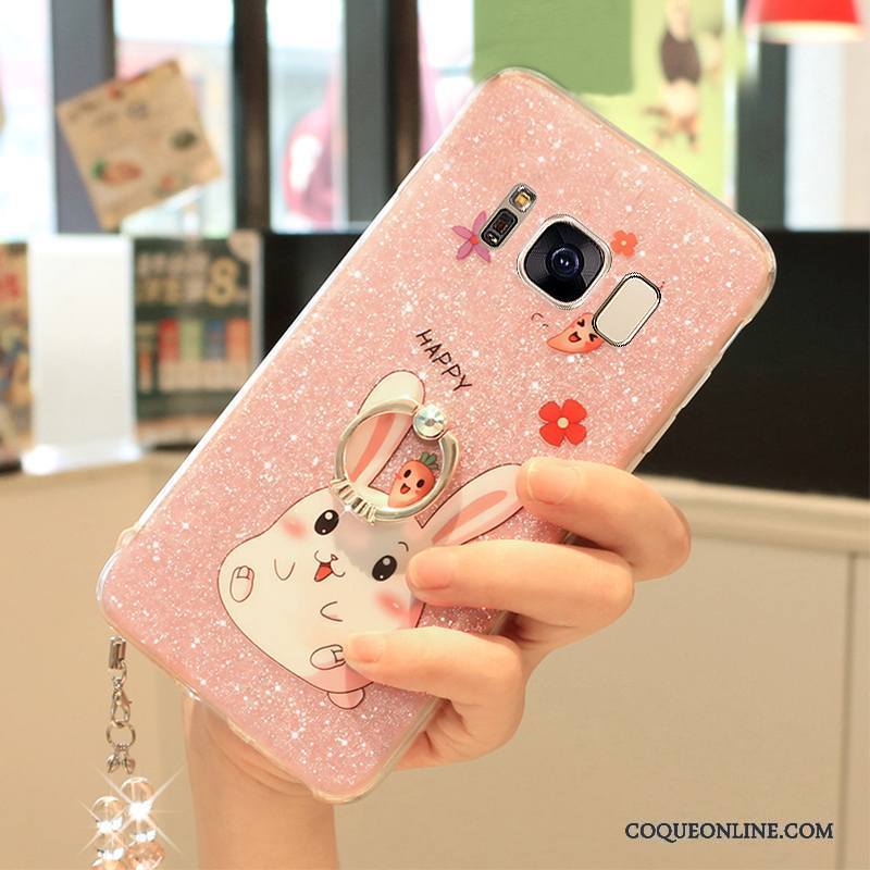 Samsung Galaxy S7 Edge Coque De Téléphone Créatif Protection Rose Étoile Charmant Silicone
