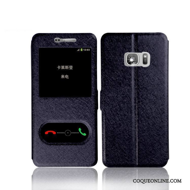 Samsung Galaxy S7 Edge Coque De Téléphone Protection Étui En Cuir Téléphone Portable Housse Élégant