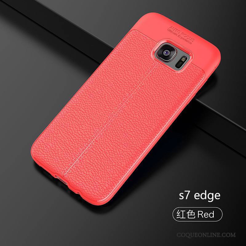 Samsung Galaxy S7 Edge Coque De Téléphone Étui Simple Silicone Protection Tendance Incassable