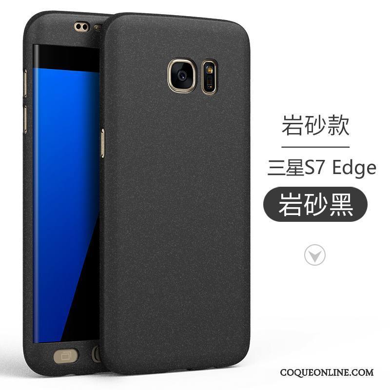 Samsung Galaxy S7 Edge Coque Délavé En Daim Étui Simple Créatif Incassable Protection Étoile