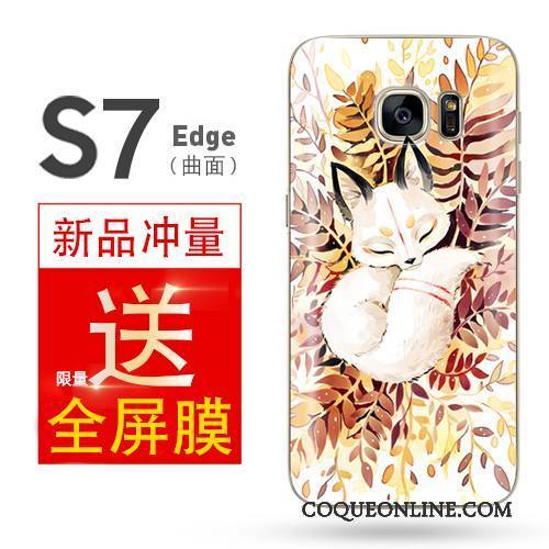 Samsung Galaxy S7 Edge Coque Protection Étui Gaufrage Multicolore Étoile Personnalité Créatif