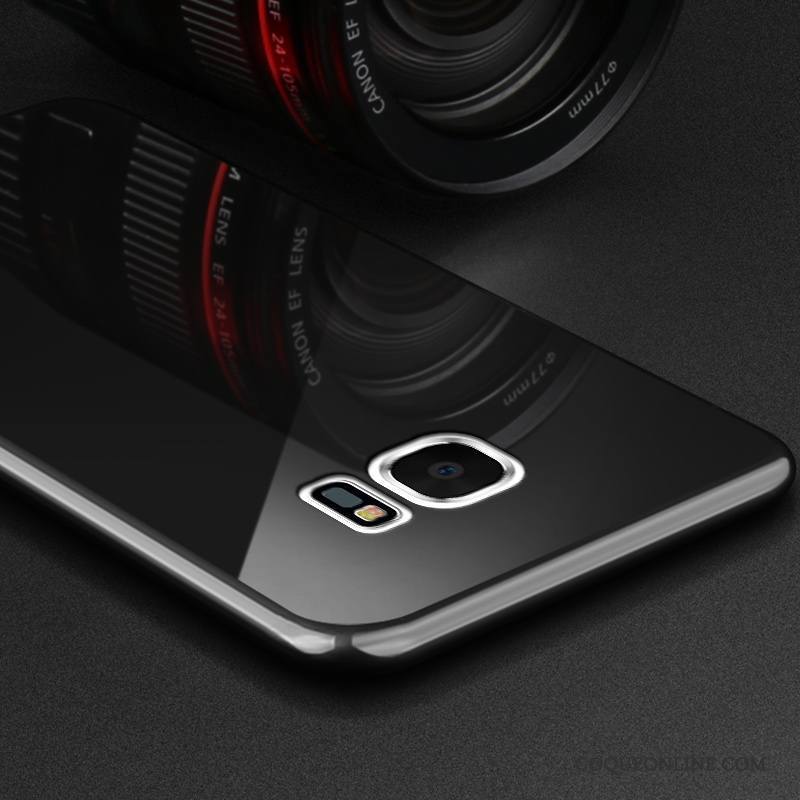 Samsung Galaxy S7 Edge Coque Très Mince Incassable Délavé En Daim Support Personnalité Rouge Étui
