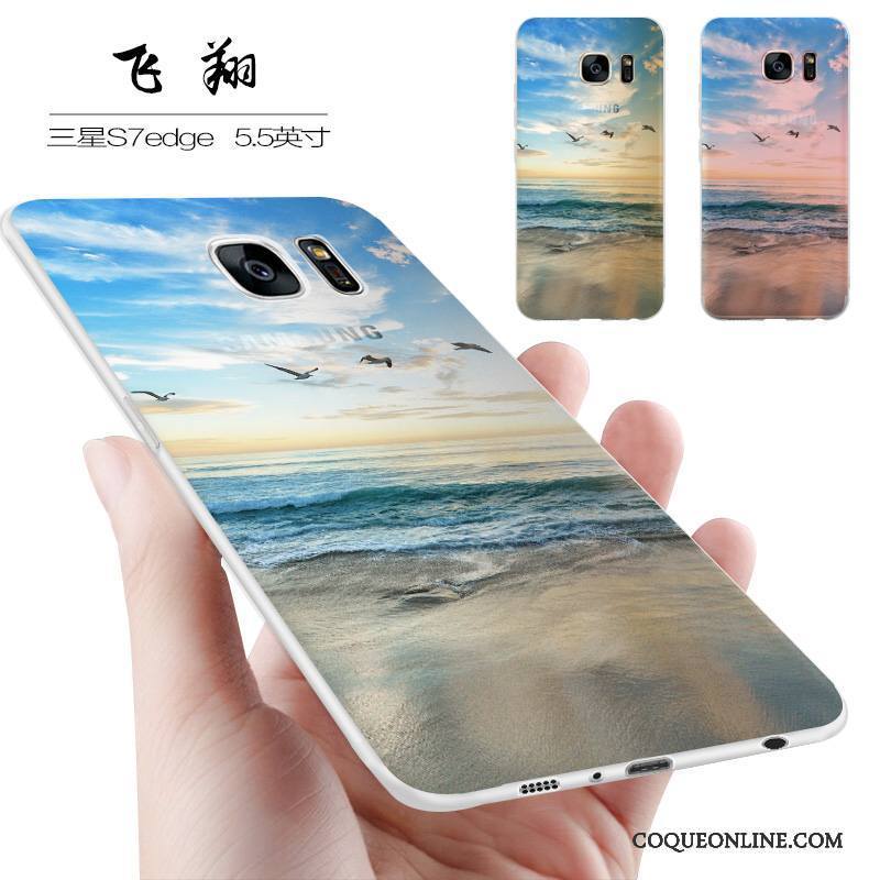Samsung Galaxy S7 Edge Coque Étoile Personnalité Petit Tendance Créatif Silicone Incassable