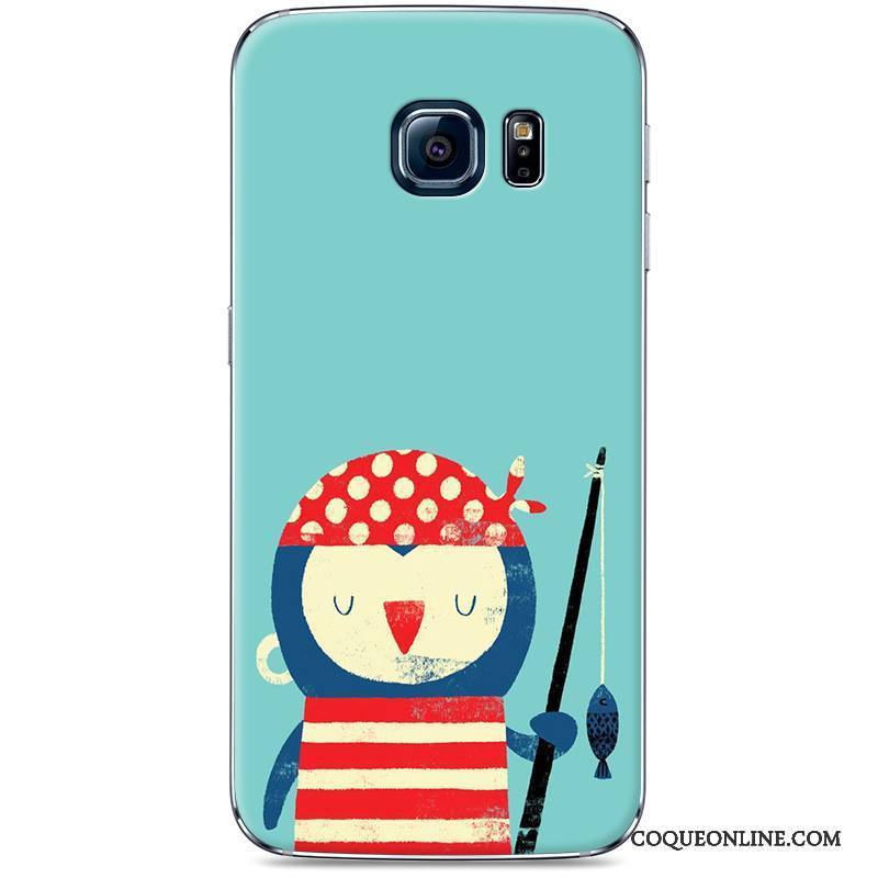 Samsung Galaxy S7 Edge Difficile Étui Protection Art Étoile Bleu Clair Coque