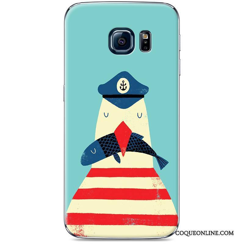 Samsung Galaxy S7 Edge Difficile Étui Protection Art Étoile Bleu Clair Coque