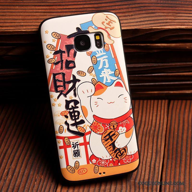 Samsung Galaxy S7 Edge Fluide Doux Coque Tendance Dessin Animé Étoile Protection De Téléphone