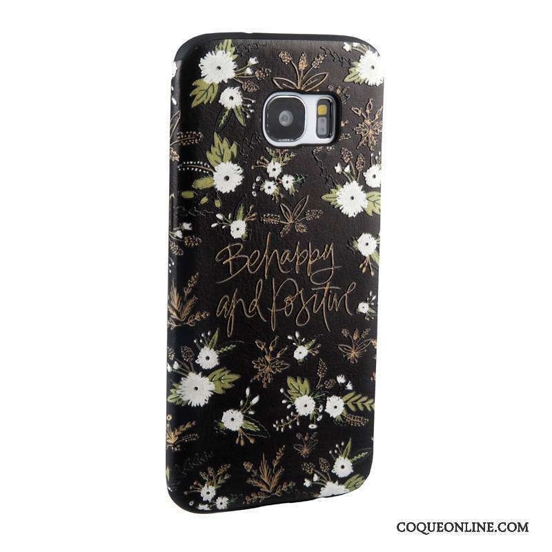 Samsung Galaxy S7 Edge Gaufrage Dessin Animé Étoile Tendance Multicolore Peinture Coque De Téléphone