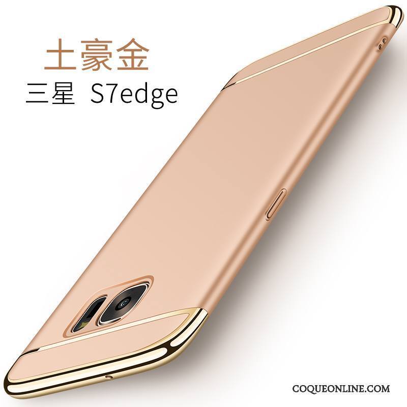 Samsung Galaxy S7 Edge Incassable Protection Rose Étui Étoile Coque De Téléphone