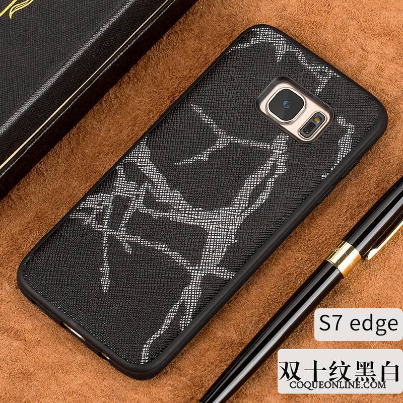 Samsung Galaxy S7 Edge Luxe Argent Étui En Cuir Étoile Difficile Coque De Téléphone Légère