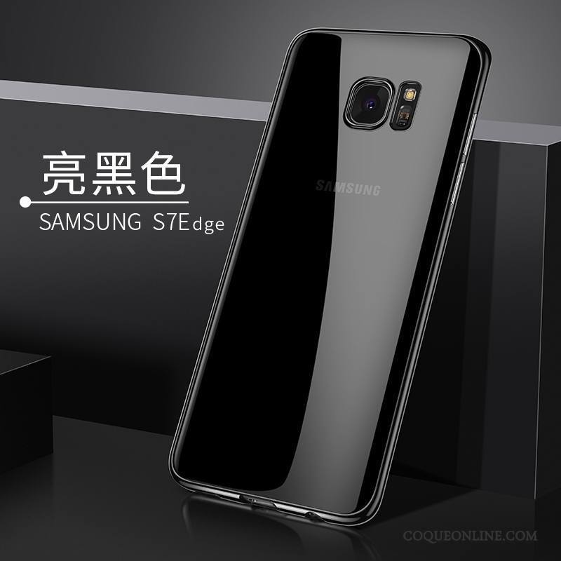 Samsung Galaxy S7 Edge Or Coque Silicone Étui Tendance De Téléphone Transparent