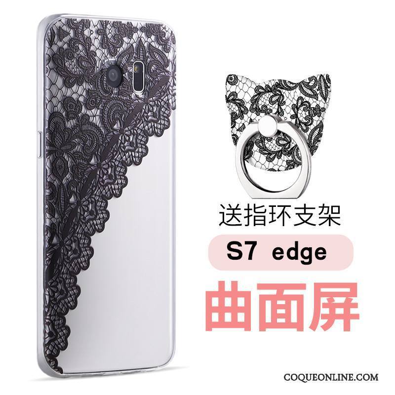 Samsung Galaxy S7 Edge Personnalité Gaufrage Dessin Animé Coque De Téléphone Étoile Multicolore Silicone