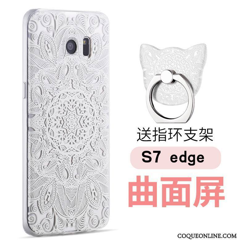 Samsung Galaxy S7 Edge Personnalité Gaufrage Dessin Animé Coque De Téléphone Étoile Multicolore Silicone