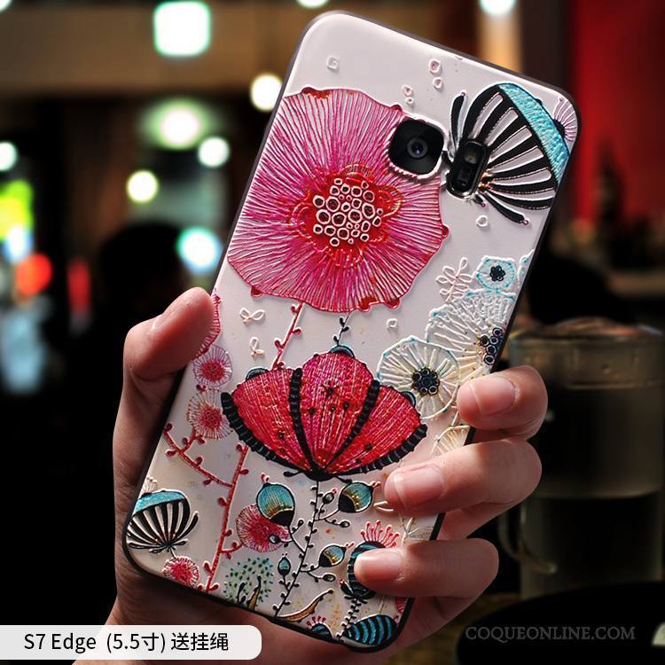Samsung Galaxy S7 Edge Silicone Coque De Téléphone Jaune Incassable Étoile Tout Compris Personnalité