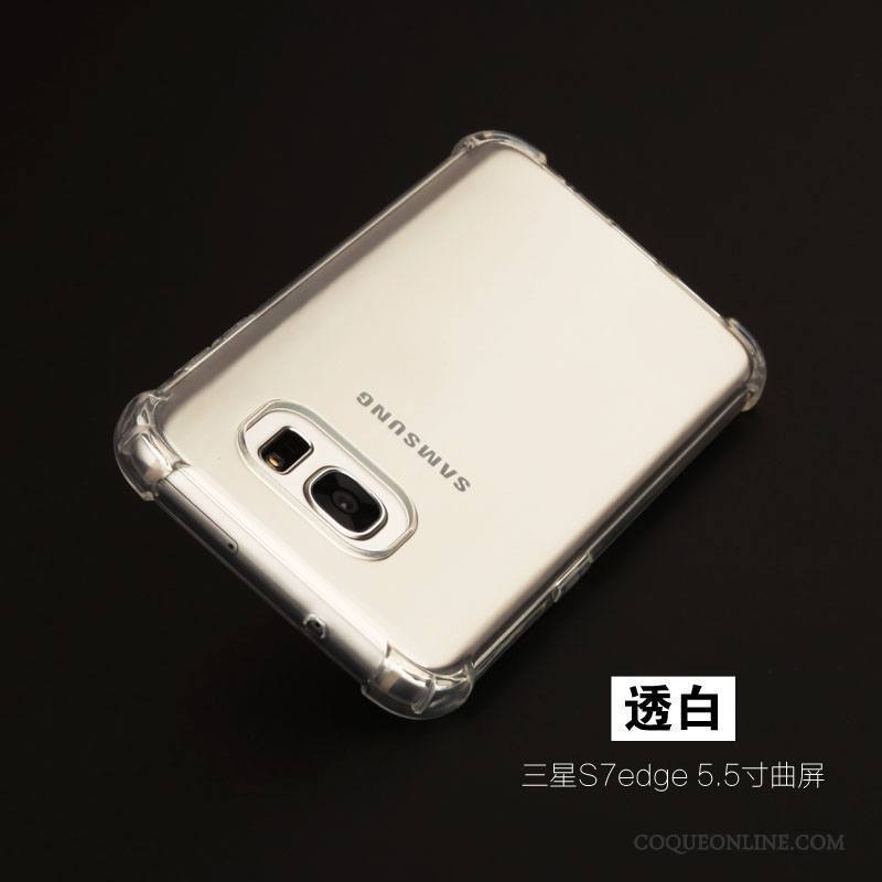 Samsung Galaxy S7 Edge Silicone Incassable Légères Coque Protection Étoile Fluide Doux