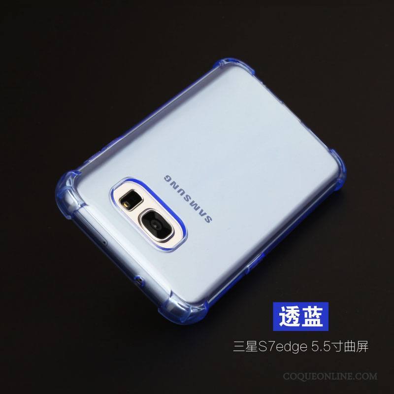 Samsung Galaxy S7 Edge Silicone Incassable Légères Coque Protection Étoile Fluide Doux
