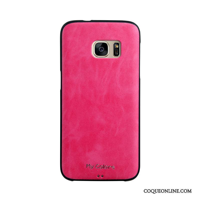 Samsung Galaxy S7 Edge Similicuir Étoile Fluide Doux Protection Business Étui Coque De Téléphone