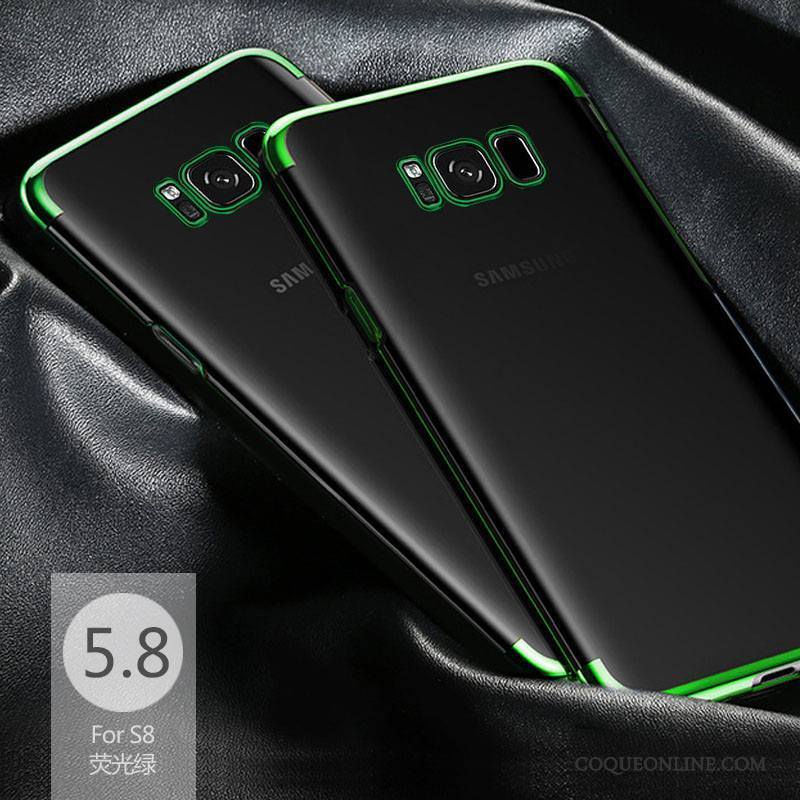 Samsung Galaxy S7 Edge Transparent Coque De Téléphone Étoile Légère Étui Silicone Vert