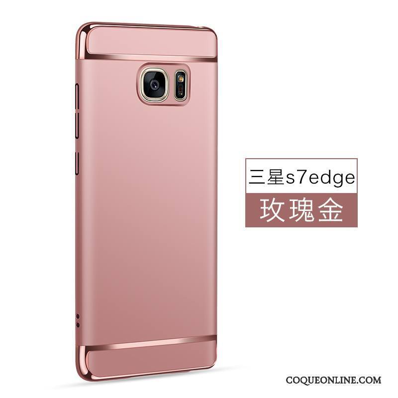 Samsung Galaxy S7 Edge Étoile Coque De Téléphone Difficile Noir Protection Incassable Délavé En Daim