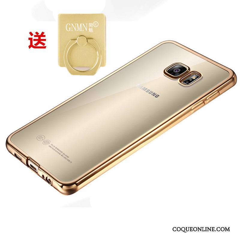 Samsung Galaxy S7 Edge Étoile Coque Silicone Téléphone Portable Fluide Doux Étui Rose