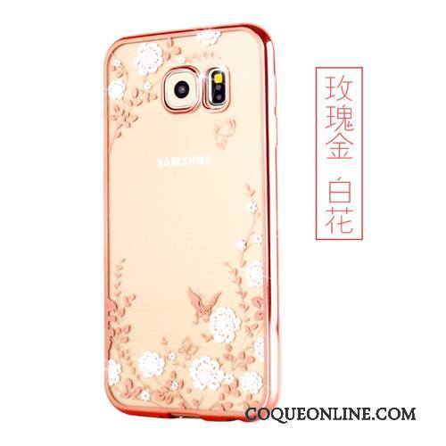 Samsung Galaxy S7 Edge Étoile Fluide Doux Coque De Téléphone Rose Silicone Protection Étui