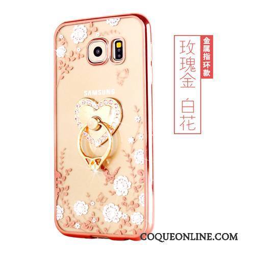 Samsung Galaxy S7 Edge Étoile Fluide Doux Coque De Téléphone Rose Silicone Protection Étui