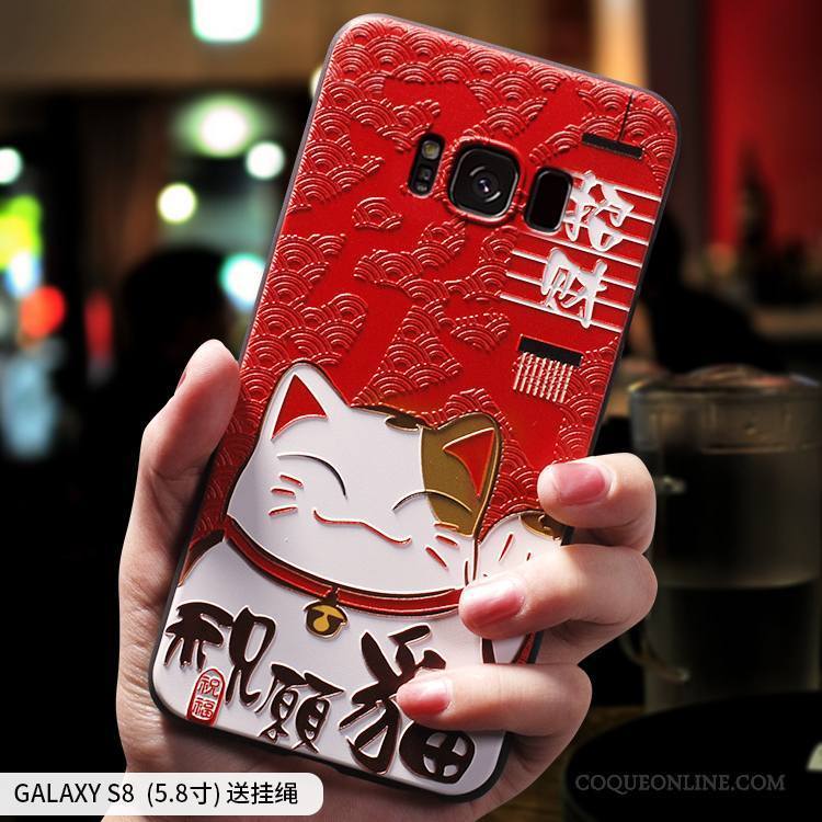 Samsung Galaxy S7 Edge Étoile Marque De Tendance Fluide Doux Rouge Richesse Coque De Téléphone Silicone