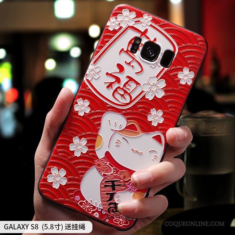 Samsung Galaxy S7 Edge Étoile Marque De Tendance Fluide Doux Rouge Richesse Coque De Téléphone Silicone