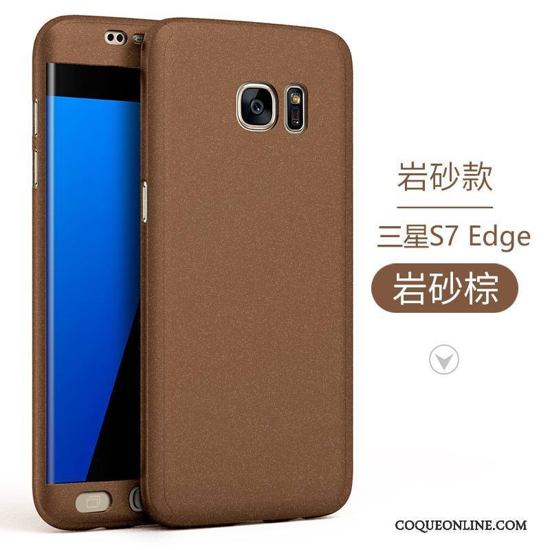 Samsung Galaxy S7 Edge Étoile Tendance Incassable Protection Délavé En Daim Coque De Téléphone Étui