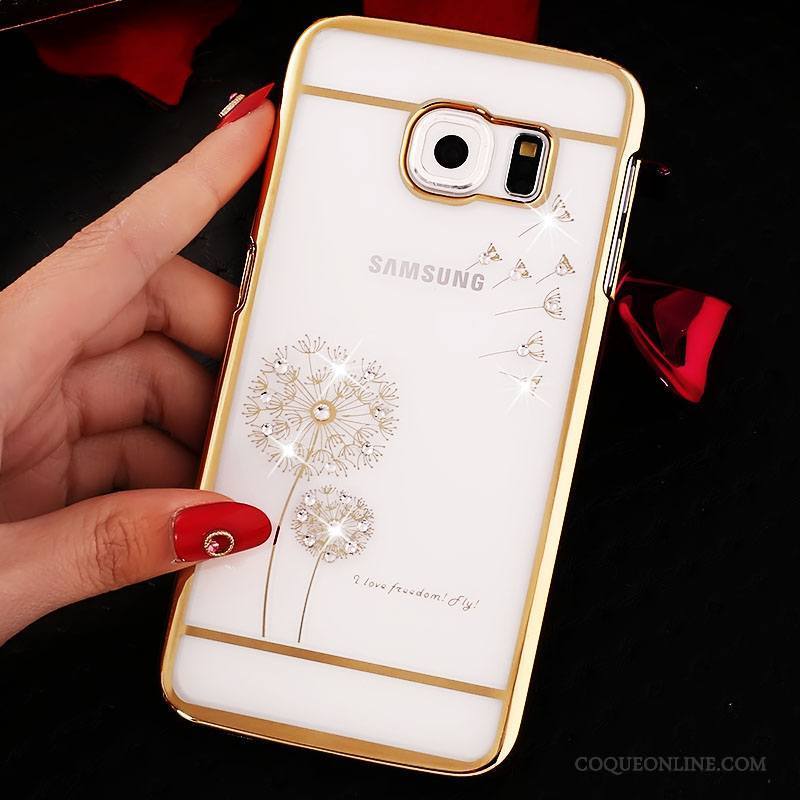 Samsung Galaxy S7 Edge Étoile Étui Rose Transparent Protection Cristal Coque De Téléphone