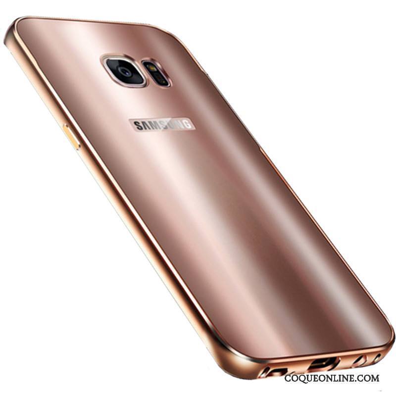 Samsung Galaxy S7 Edge Étui Étoile Incassable Métal Coque Téléphone Portable Noir