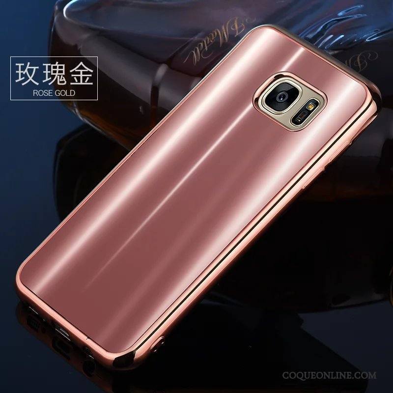 Samsung Galaxy S7 Fluide Doux Protection Étoile Tout Compris Coque Violet Étui