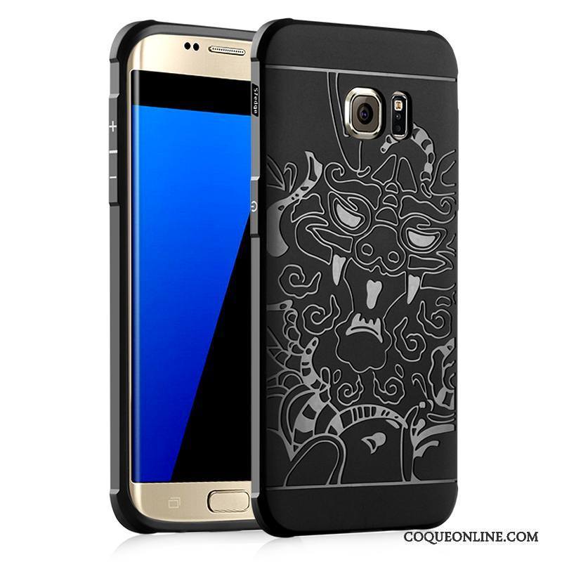 Samsung Galaxy S7 Incassable Gris Étui Silicone Coque Très Mince Protection