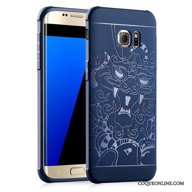 Samsung Galaxy S7 Incassable Gris Étui Silicone Coque Très Mince Protection