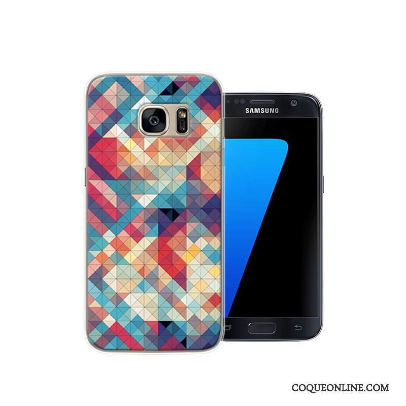 Samsung Galaxy S7 Noir Protection Dessin Animé Étui Coque De Téléphone Difficile Créatif